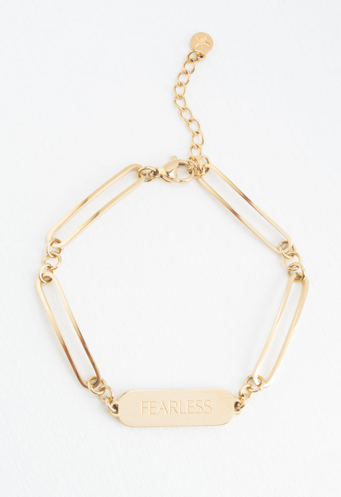 Fearless Gold Chain Bracelet