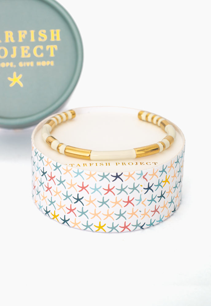 Radiate Hope Cuff in Ivory