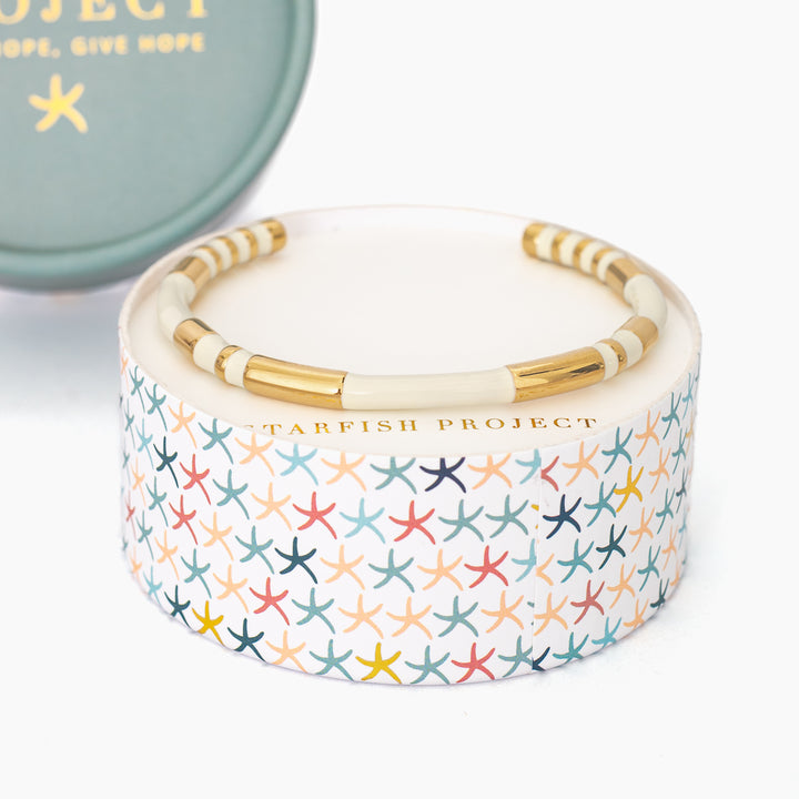 Radiate Hope Cuff in Ivory