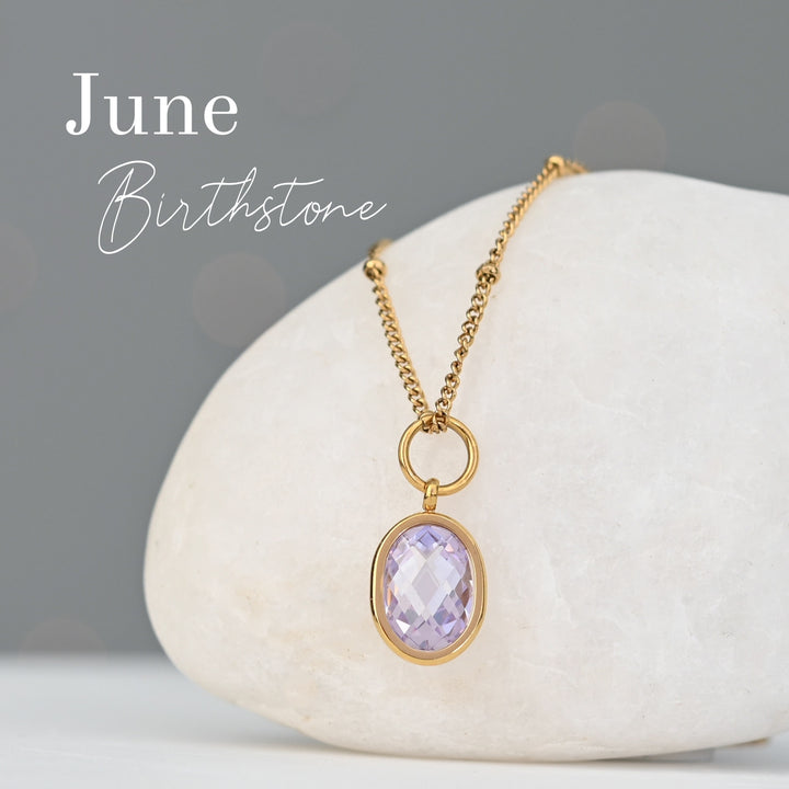 Birthstone Necklace - Single Charm