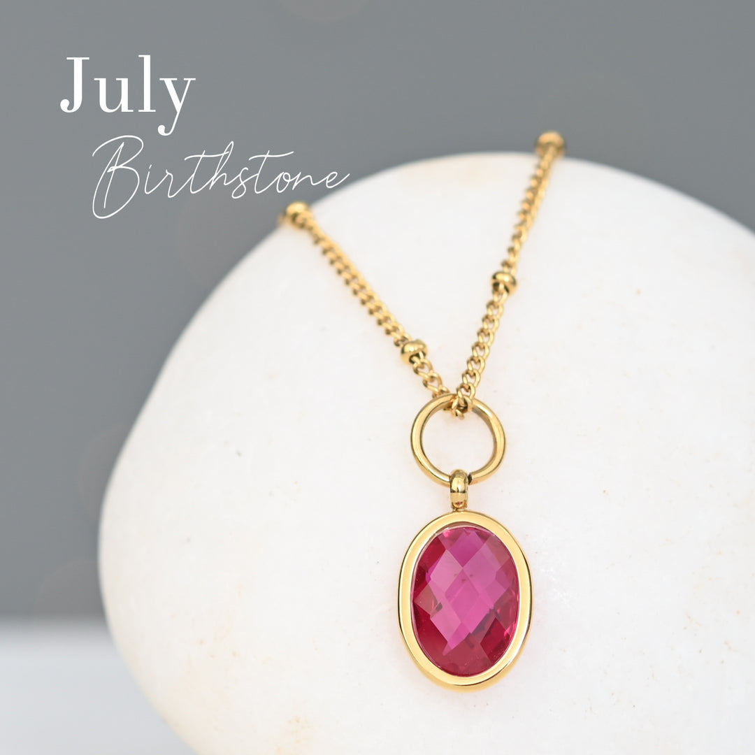 Birthstone Necklace - Four Charms