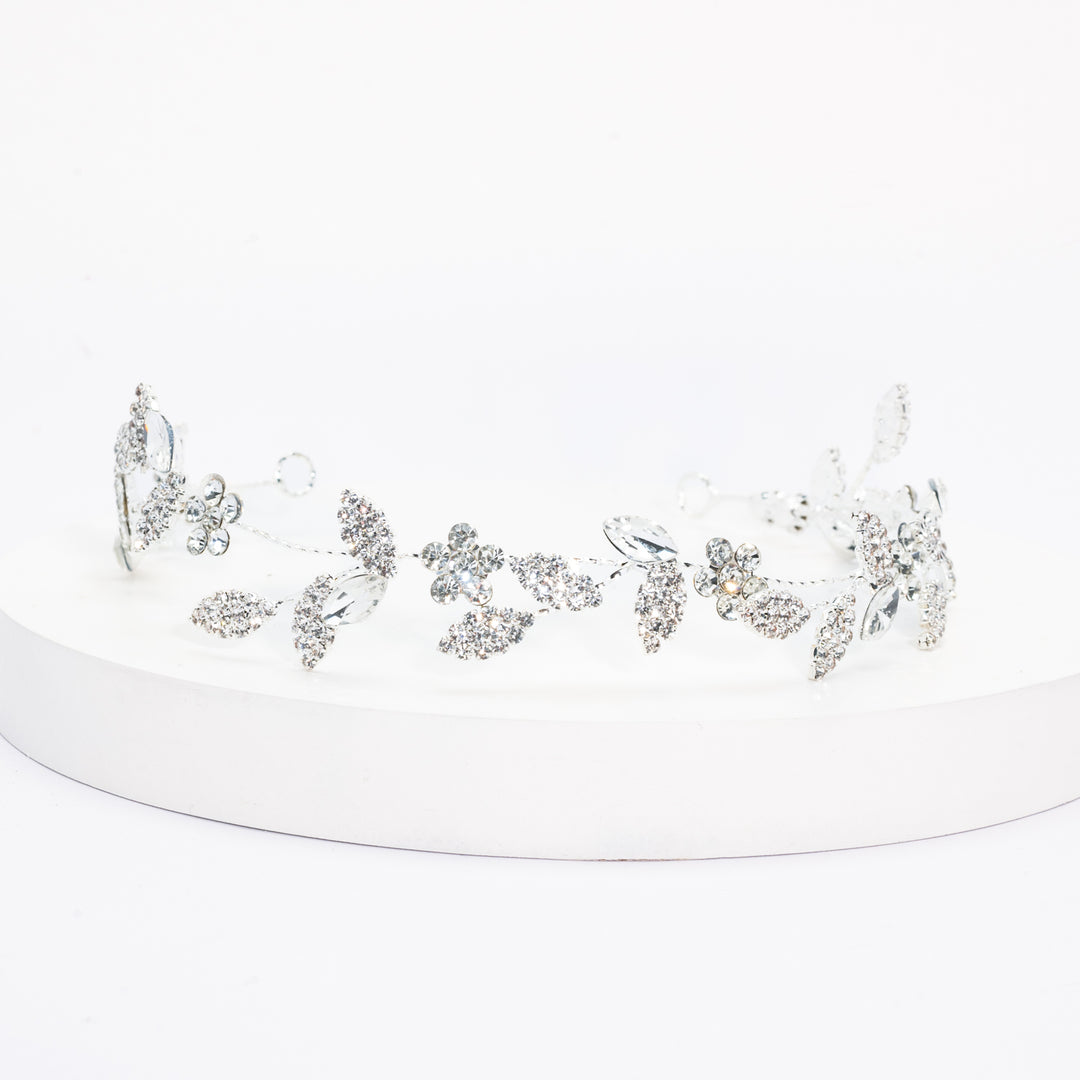 Ivy Bloom Headband in Sterling Silver