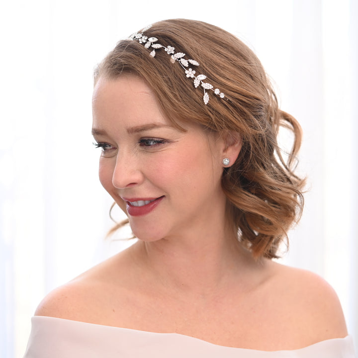 Ivy Bloom Headband in Sterling Silver