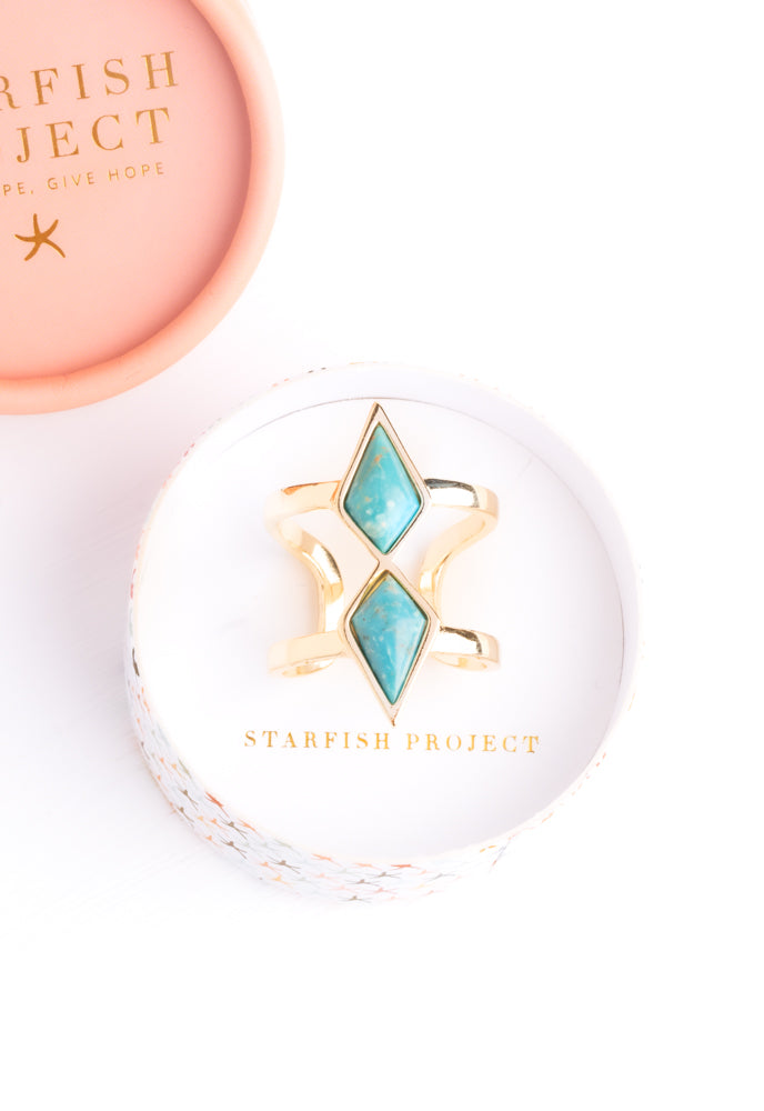 Strength & Serenity Turquoise Ring