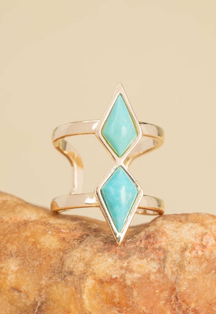 Strength & Serenity Turquoise Ring