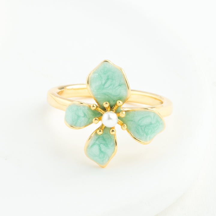 Hope in Bloom Ring in Mint