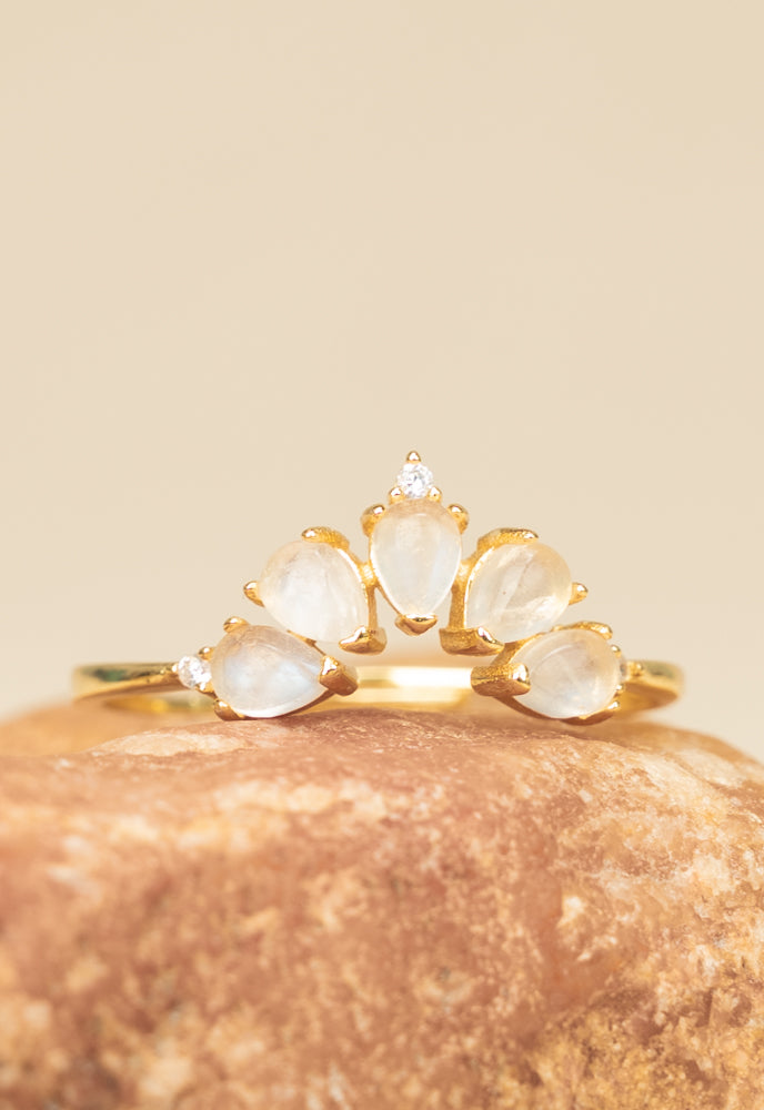 Celestial Moonstone Ring