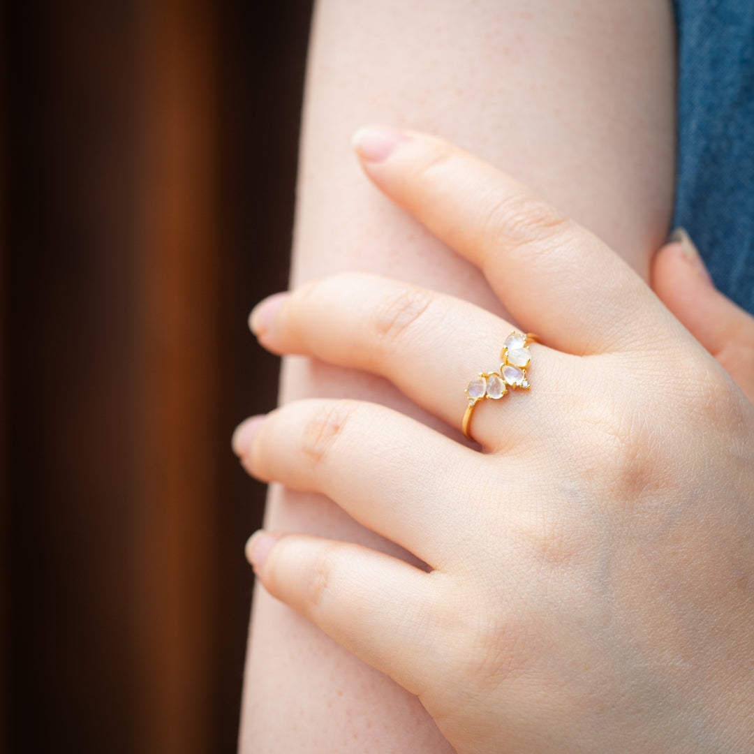 Celestial Moonstone Ring