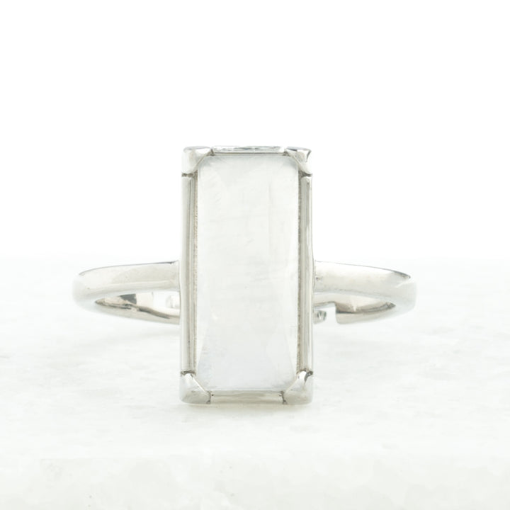 Moonlit Grace Ring in Silver & Moonstone