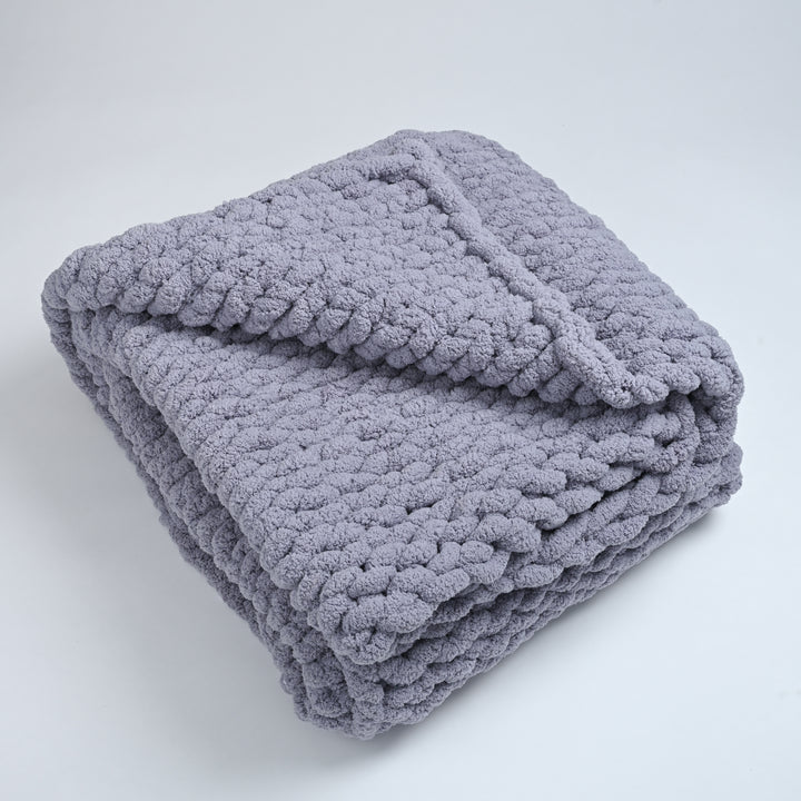 Woven Together Blanket in Slate Gray