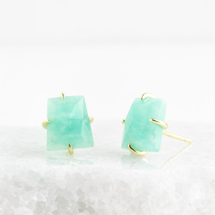 Simple Treasures Studs in Amazonite