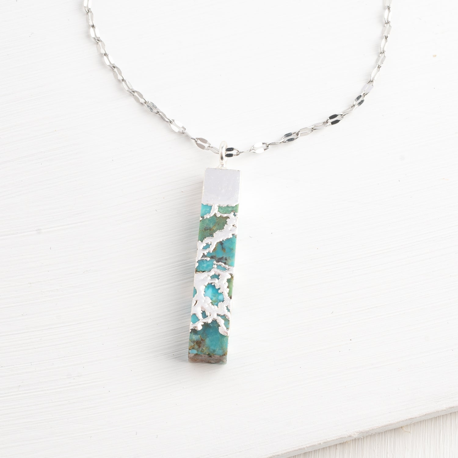 Stunning 925 Sterling Silver 2024 Turquoise Necklace