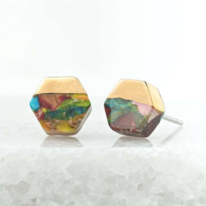 Sedona Stud Earrings Multi-Colored