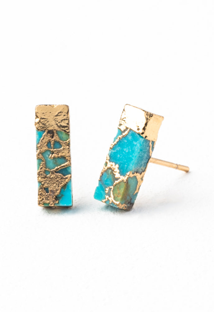 Natural Turquoise and Gold Gift Set
