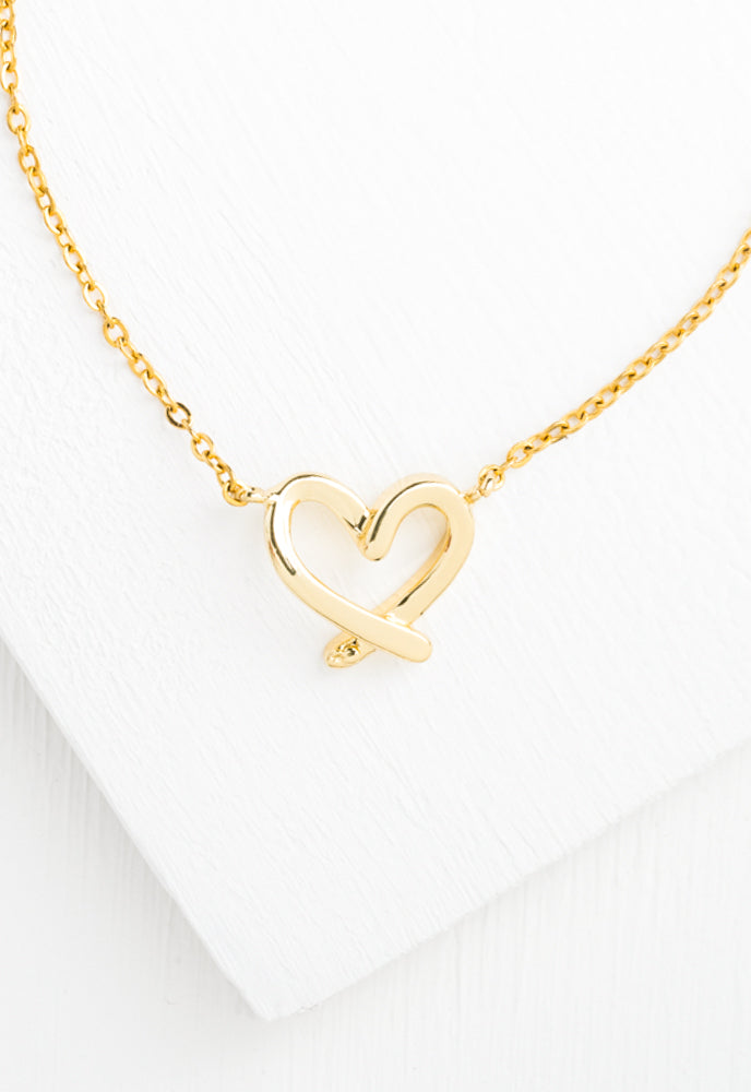 With Love Gold Necklace
