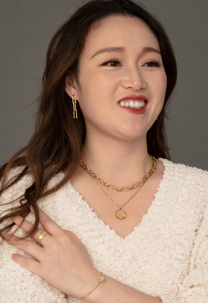 Shine Single-Stone Cuff in Daybreak