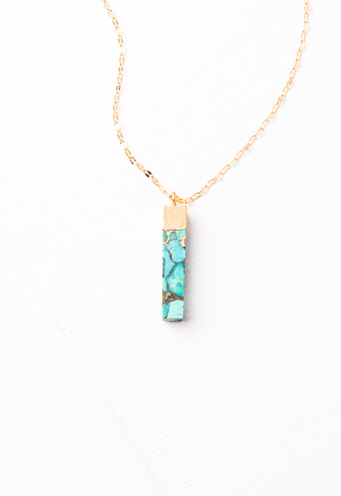 Natural Turquoise and Gold Gift Set